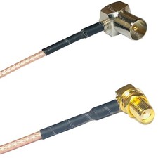 RG316 DVB Pal Male Angle to SMA FEMALE ANGLE RF Cable Rapid-SHIP LOT