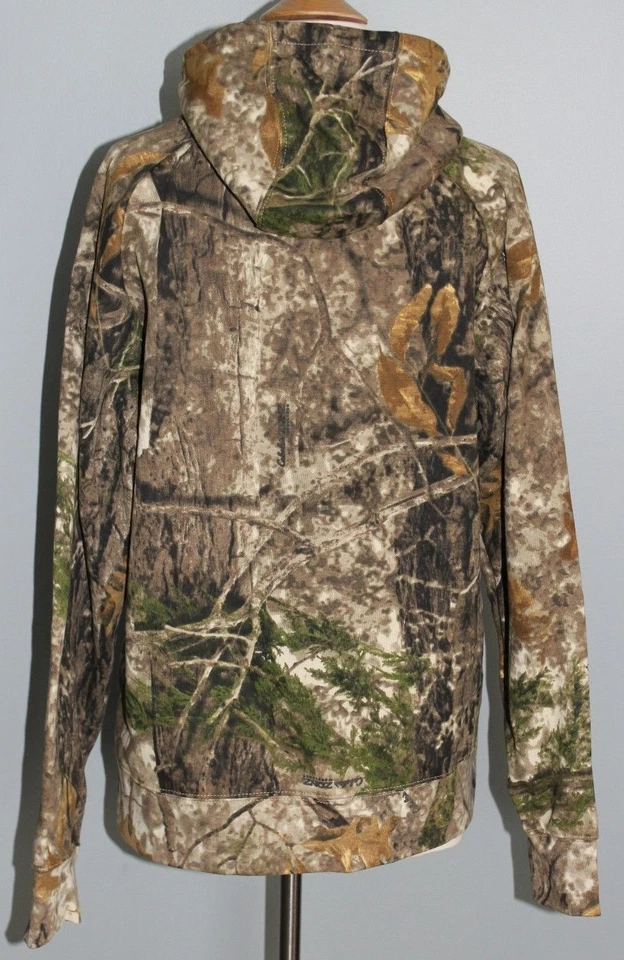 New CABELA'S Ladies Hoodie ZONZ Woodlands Camo S M L Women's Hooded Sweatshirt - Image 4 of 4
