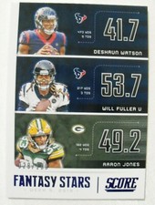 2020 Score Fantasy Stars Showcase Deshaun Watson Fuller Jones  /100