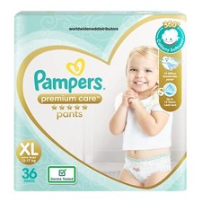Diapers Pampers Premium Care XL 36 Pants - Softest Baby Diapers Extra Large Size