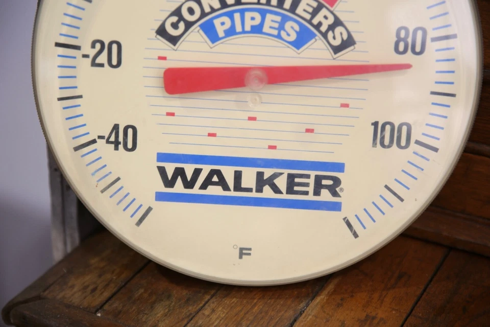 Vintage Walker Mufflers Converters Pipes Advertising Thermometer Sign Mechanic - Image 3 of 4