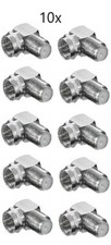 10x Sat Winkel Stecker 90° Adapter Kabel Winkelstecker Buchse Koax Antennen TV