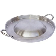 CHAMPS Stainless Steel Convex Comal Bola - Mexican Comal Frying Bowl - Cookin...