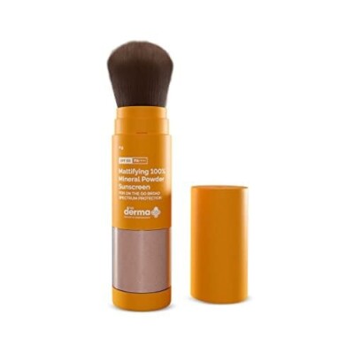 The Derma Co Mattifying 100% Mineral Matte Powder Sunscreen With SPF 50 & PA++++