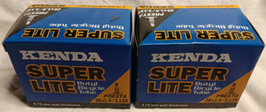 NOS Kenda Super Lite Bicycle Tubes - Presta R/V 26 x 1.9 / 2.125 - 0.73mm
