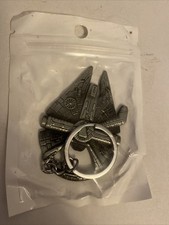 Image of Star Wars Millennium Falcon Keychain & Bottle Opener 2.5" Heavy Alloy w Ring New