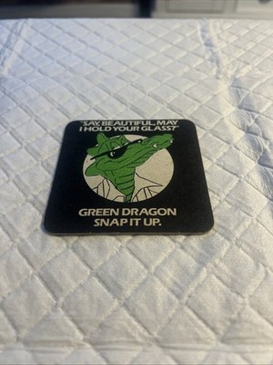 Vintage Bierdeckel - Green Dragon, Snap it Up