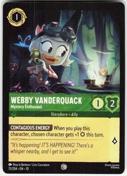 Webby Vanderquack - Mystery Enthusiast 73/204 Whispers in the Well