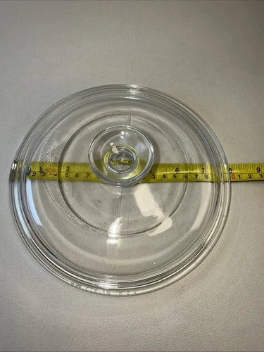 Pyrex G5C Glass Lid 7 3/4" for CorningWare 1.5 QT French White & Rival Crock Pot