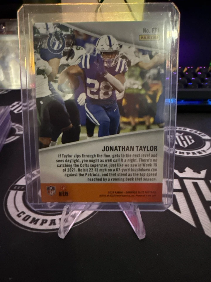 2022 Panini Donruss Elite Jonathan Taylor #FT1 Full Throttle 15/25 🔥 - Image 2 of 2