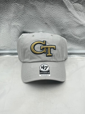 #ad #ad Georgia Tech Yellow Jackets NCAA #x27;47 Brand Gray Clean Up Adjustable Hat $29.99