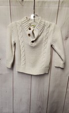 Crazy 8 Boy's Size 18-24 Months White Sweater