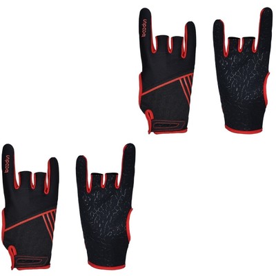  2 Pairs Anti-Rutsch-Fitnesshandschuhe Mann Rutschfeste Sporthandschuhe