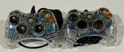 Microsoft Original XBOX 360 Afterglow Wired Clear Controller Model PL-3602 