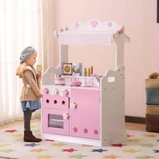 Kids Funnel 2 In 1 Pink Pretend Kitchen and Market Stall