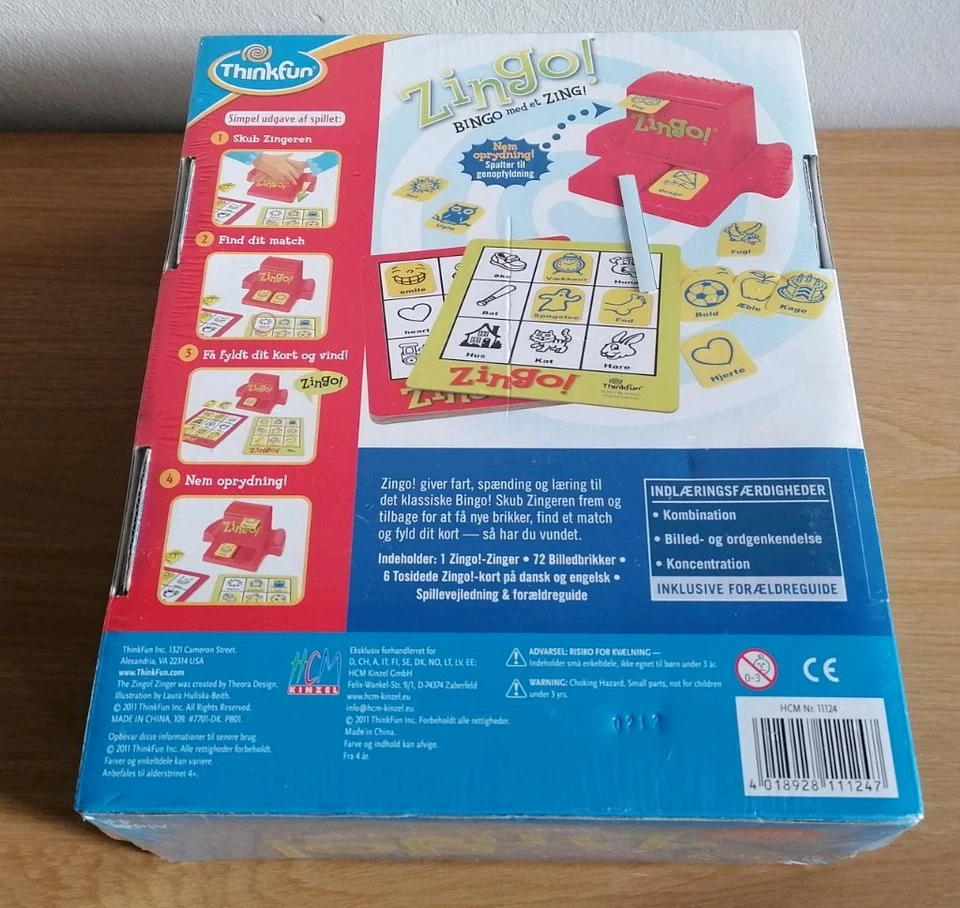 Zingo! Bingo med et Zing / Bingo With A Zing Thinkfun 4+ / New & Sealed - Image 2 of 4