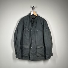 Men’s Barbour International Duke Wax Jacket Khaki Outdoors Country Size XL