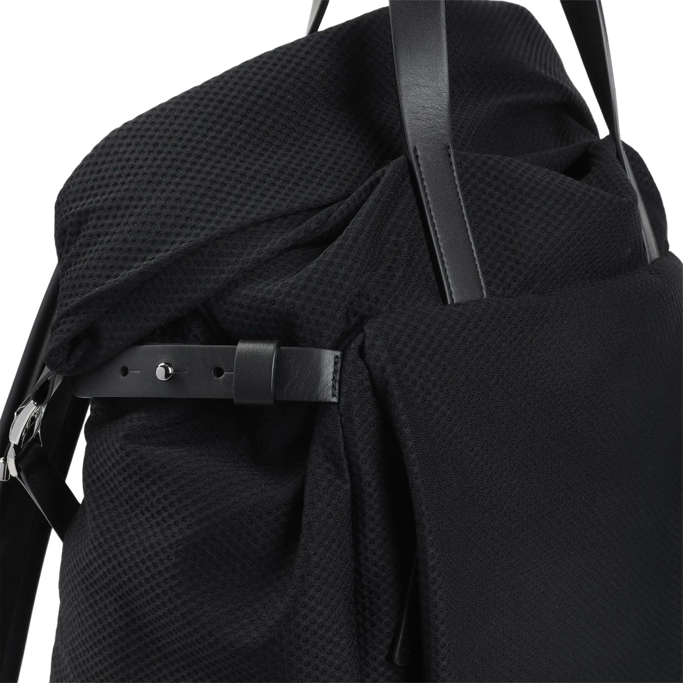 GIORGIO ARMANI Black Mesh Backpack New & Authentic image 4