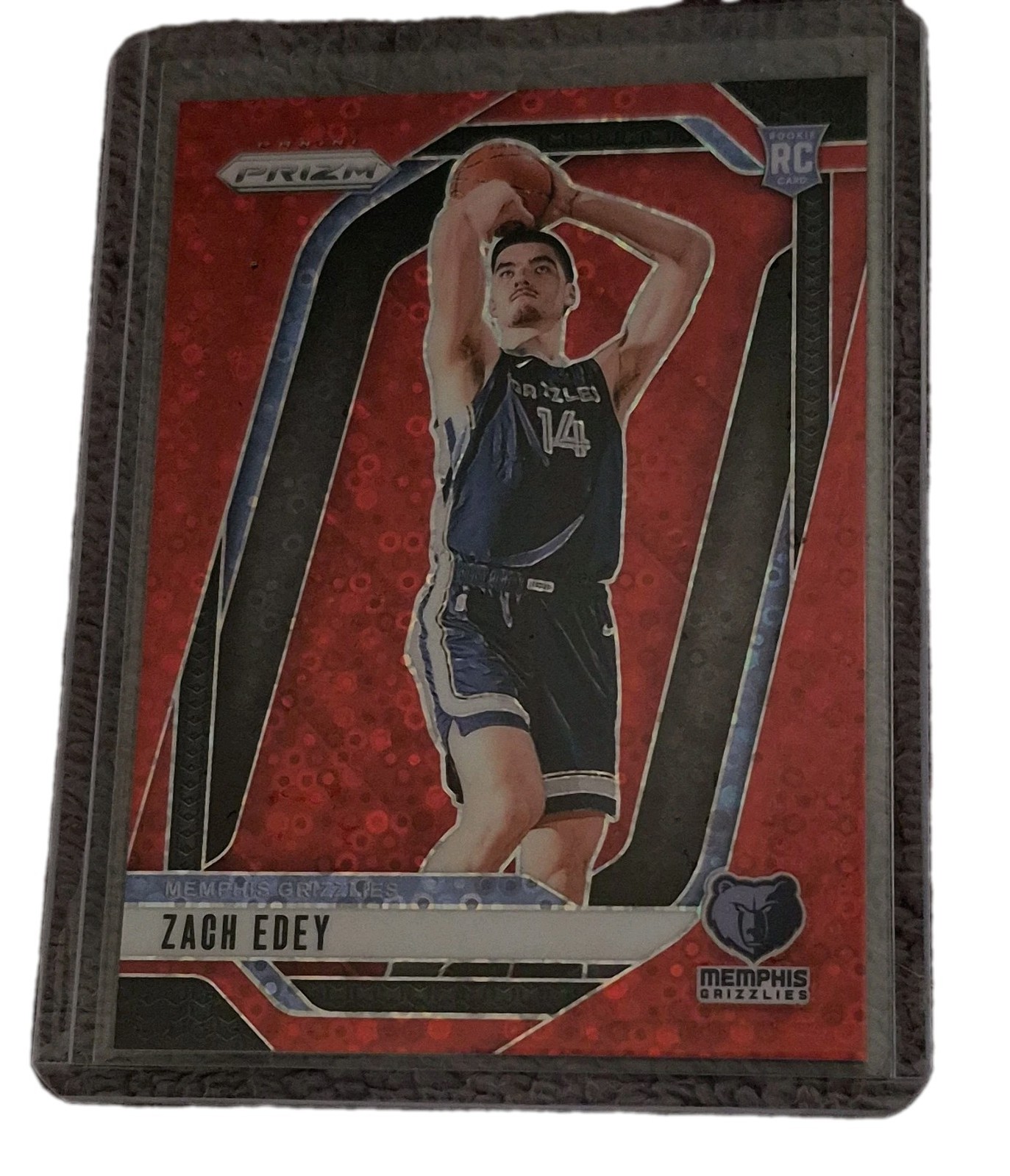 2024-25 Panini Prizm - Zach Edey #249 Red Fast Break Prizm 40/100 (RC)