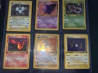 Pokémon Cards 1st Edition 6 Cards Magneton, Kabutops, Charmander, Arbok, Gengar,
