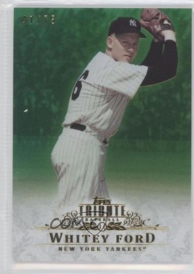 2013 Topps Tribute Green 47/75 Whitey Ford #1 HOF gc7