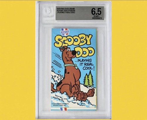 1970 Paul's Ice Cream Scooby Doo ROOKIE Playing it Real Cool BGS 6.5