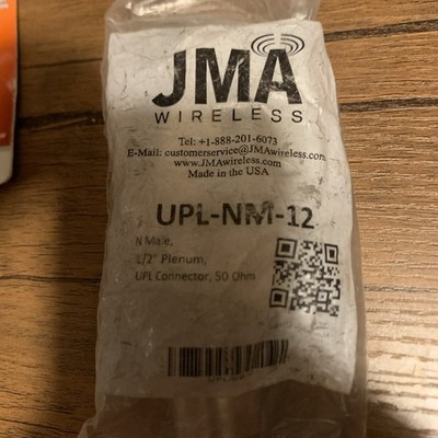 JMA UPL-NM-12  N Male Straight Connector for 1/2'' Annular Plenum Cable, 