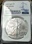 2025 Silver Eagle NGC MS69 White No Spots Best Price on Ebay* CHRC