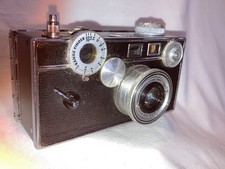 Argus C3 'Brick' 35mm rangefinder film camera, Cintar f3.5 lens & case.