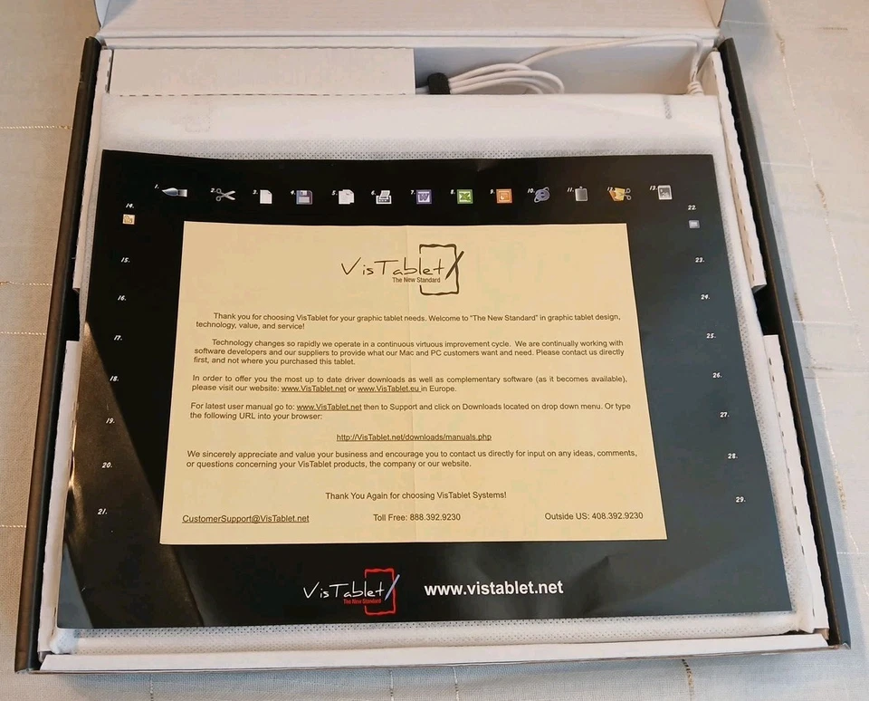 VisTablet VT12w Graphic Art Pen Drawing Writing Computer Tablet 12.1" Widescreen - Image 3 of 4