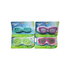 Speedo Kids 4 Pack No Leak Swim Goggles, Ages 3-6, Anti Fod, Uv Protection