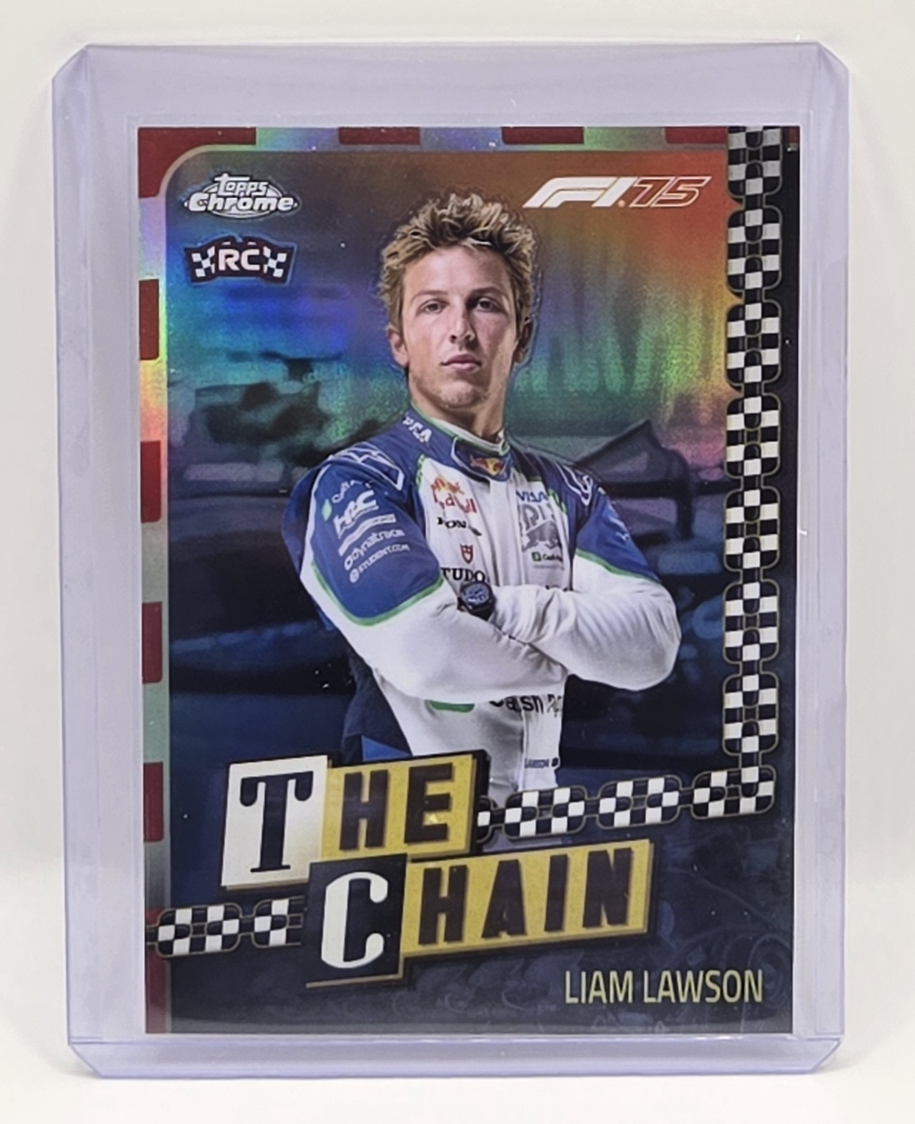 2025 Topps Chrome F1 Liam Lawson RC The Chain SSP #CH-6 WTS Racing Bulls
