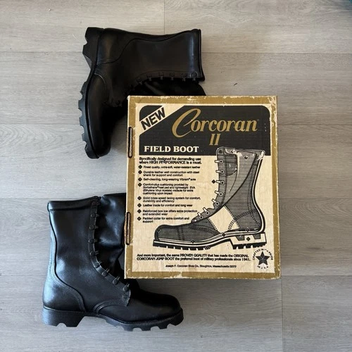 Corcoran BII Combat Boots 9.5 EE Black USA NOS w/ Box Basic Issue