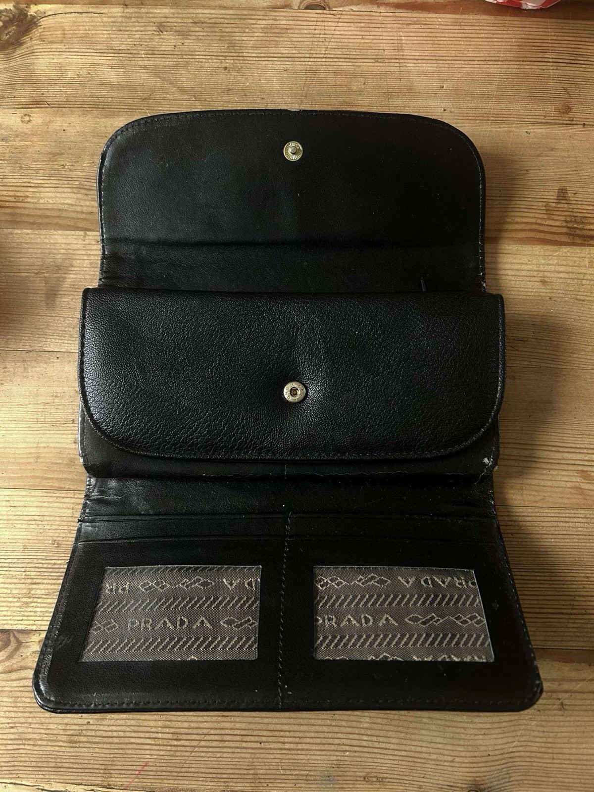 AUTHENTIC PRADA Milano 1913 Wallet Unisex Black Leather   RRP 180.00/200.00 image 3