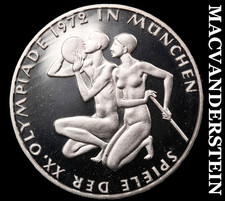 Germany: 1972 Munich Olympics Ten Marks Silver - Choice Gem Proof  #G7050