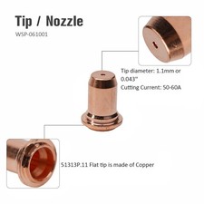 40xPlasma Tips Electrodes For 20 P 251 20P Plasma Cutter  IPT-40 Torch