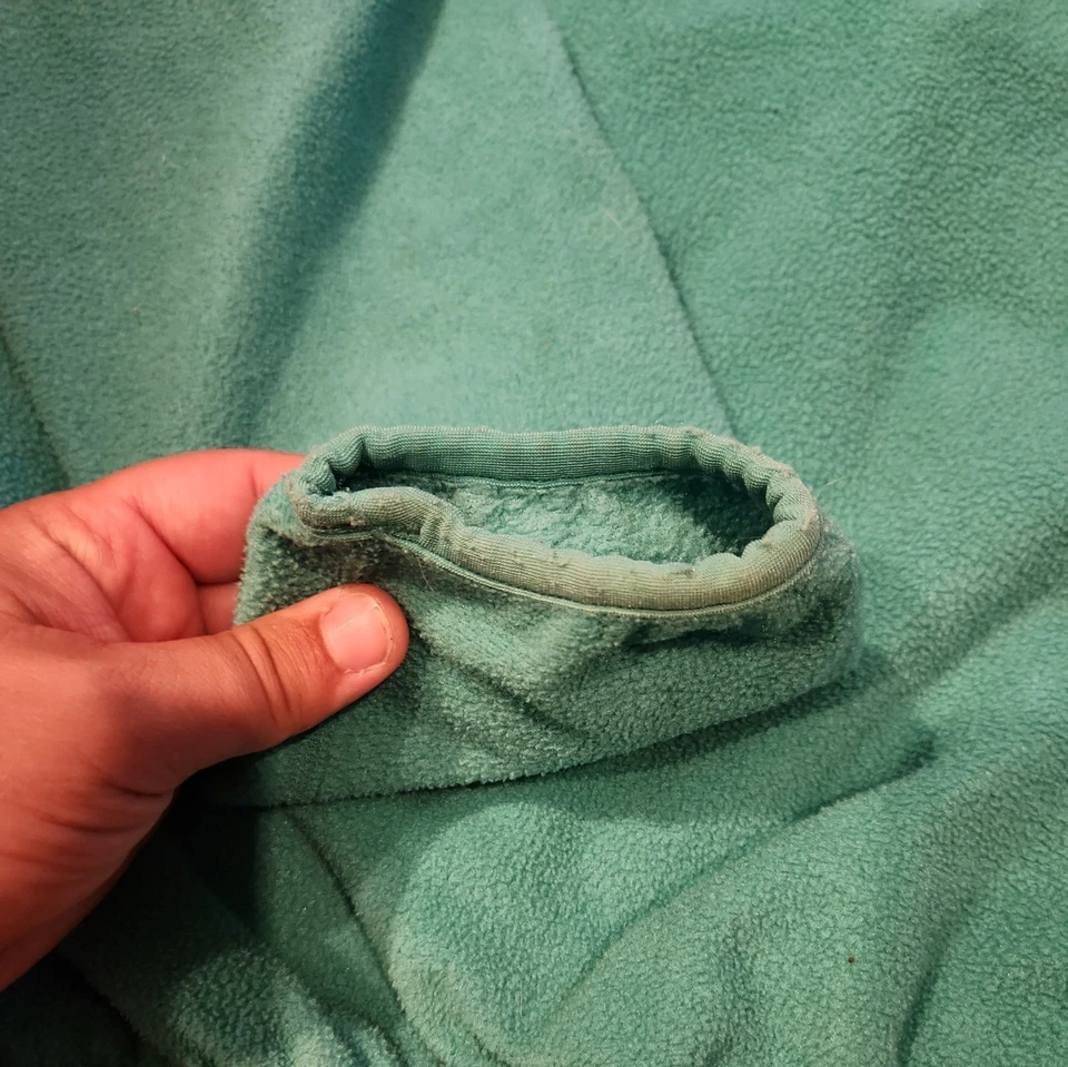 VINTAGE PATAGONIA SYNCHILLA YOUTH SWEATSHIRT LARGE TURQUOISE PULLOVER 90s - Image 3 of 4