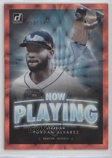 2020 Panini Donruss Now Playing Red 50/149 Yordan Alvarez #NP-4 Rookie RC l9q