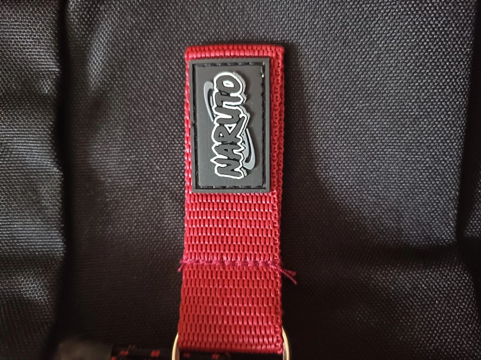 Naruto sac à dos Akatsuki noir/rouge logo nuage, polyester, poches, zip - Photo 3/4