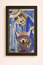 Cowboys vs Vikings Art Painting Funny NFL Rivalry Friends Acrylic 9x12