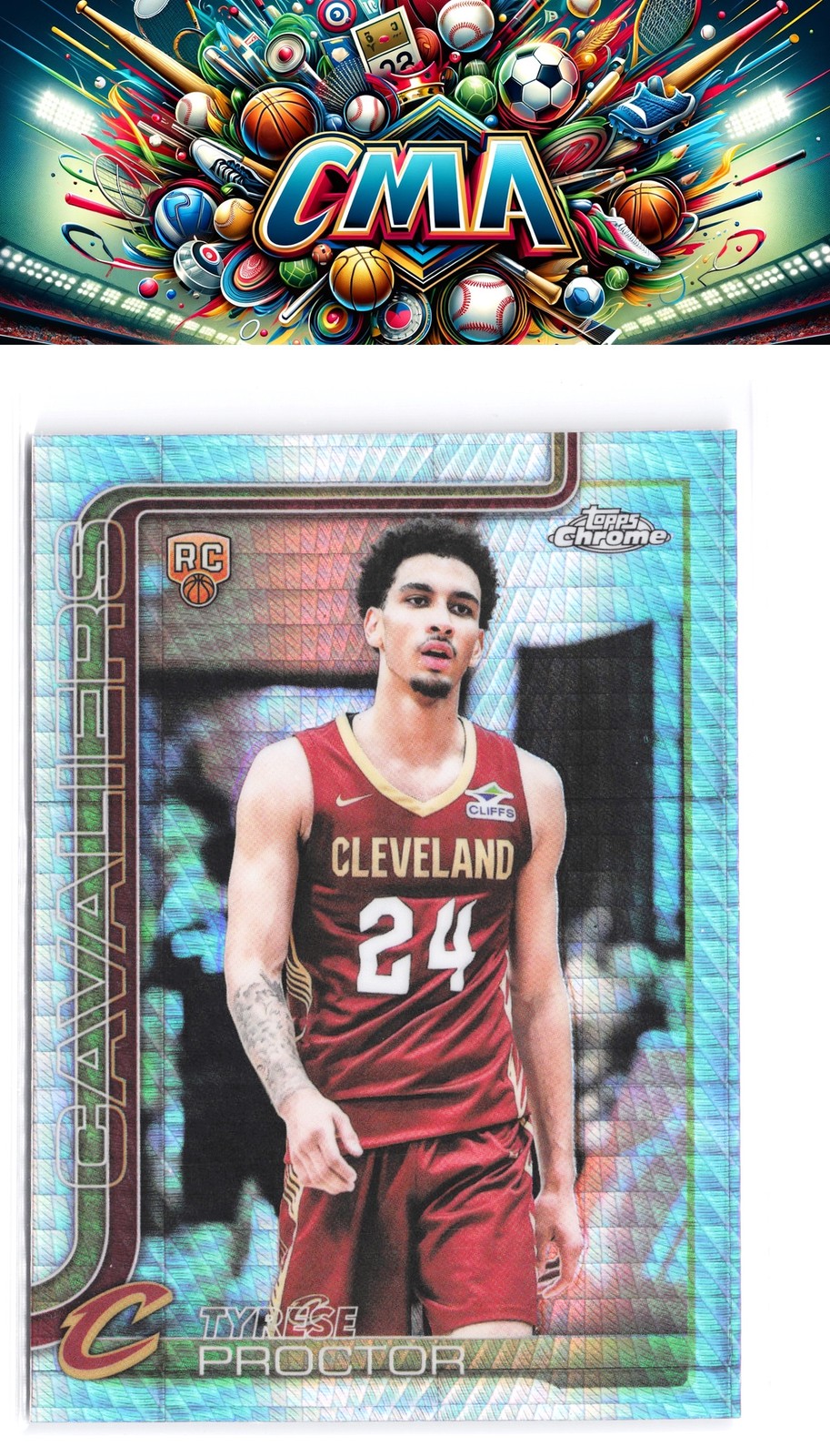 2025-26 Topps Chrome #300 Tyrese Proctor Prism Refractor