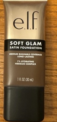 ELF e.l.f. Cosmetics Soft Glam Satin Foundation 64 RICH NEUTRAL 1oz Full Size