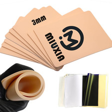 18Pcs 3MM Tattoo Skin Practice Kit Includes 8Pcs Fake Skin and 10Pcs Tracing Pap