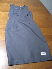 Calvin Klein Gray Sleeveless Structured Knit Professional Pencil Dress Womans M