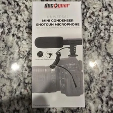 Shotgun Condenser mini Microphone for cameras and camcorders- Deco Gear