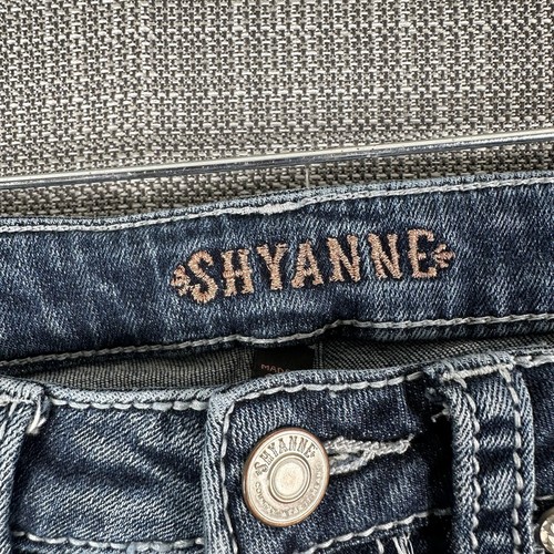 Shyanne Bootcut Jeans Womens Sz 27x34 (27x29) Cowgirl Western Embroidered Flap - Picture 10 of 21