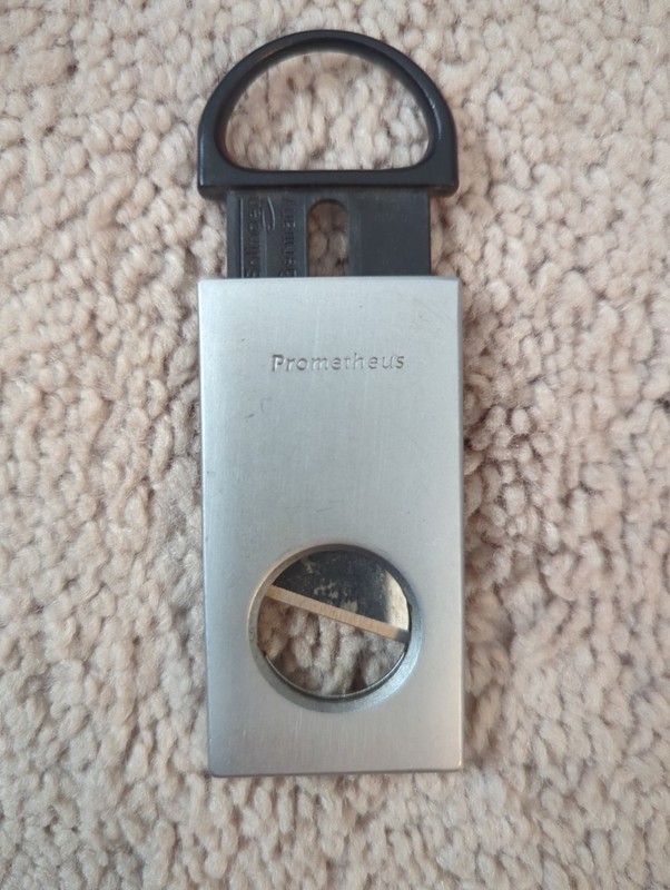 Prometheus Cutter H Brushed Metal Cigar Cutter