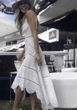 Zimmermann Jasper Fan White Dress Sz 0 Small