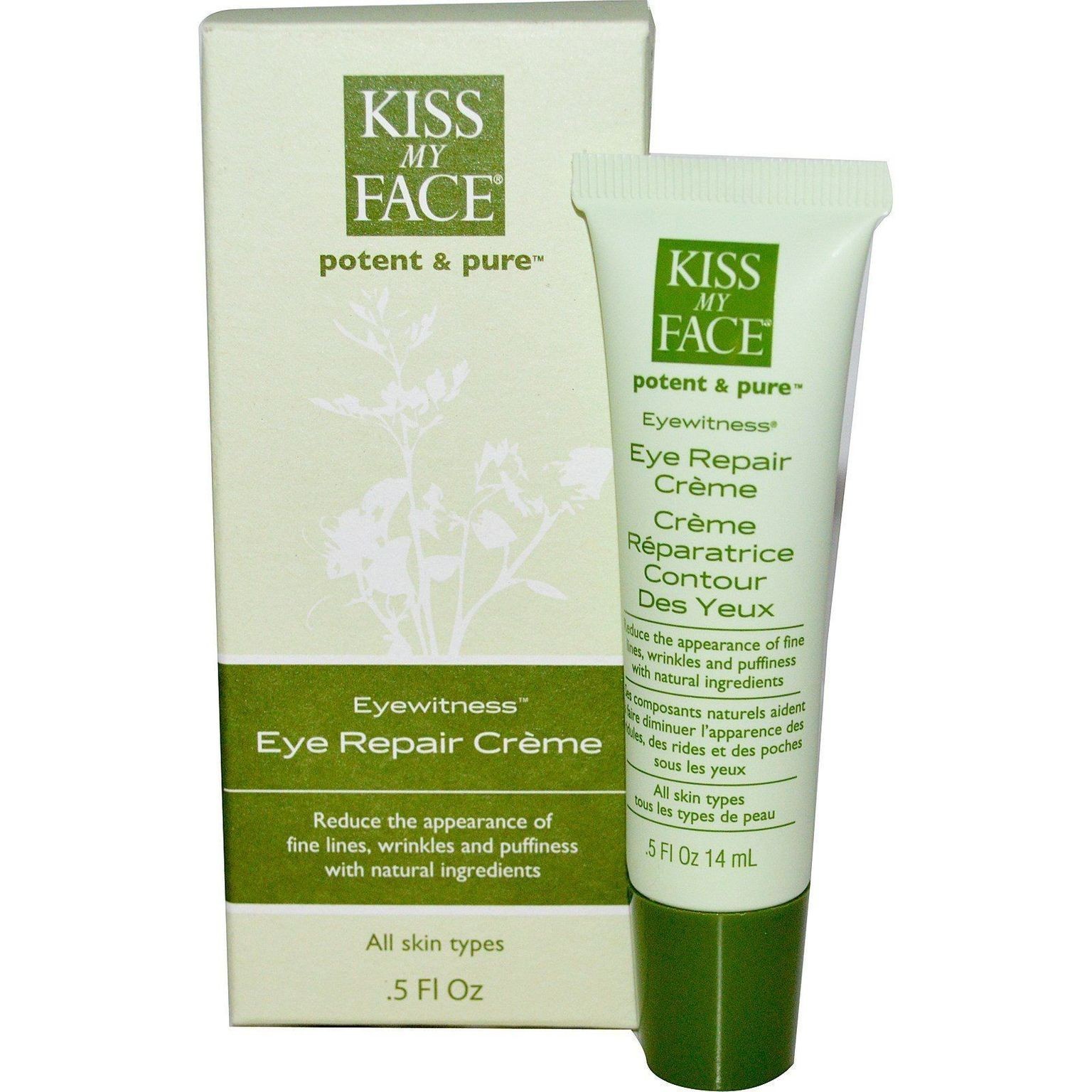 Kiss My Face Eyewitness Eye Repair Cream 0.5 oz Discontinued
