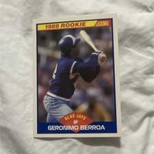 1989 Score - Geronimo Berroa #632 Rookie Toronto Blue Jays Baseball Card. rookie card picture